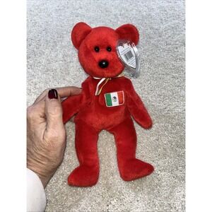 Osito Mexico Bear 5th Gen 1999 Retired Ty Beanie Baby‎ Vintage Collectible Mint